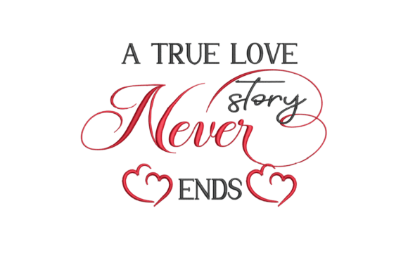 A True Love Story Never Ends Embroidery Review
