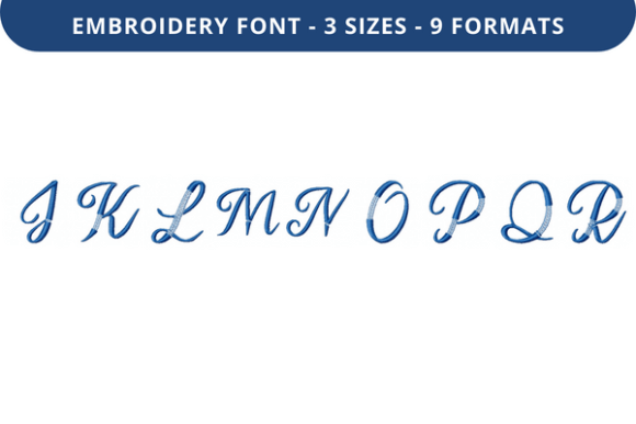 Bethilda Font Uppercase J to R Review for Apparel