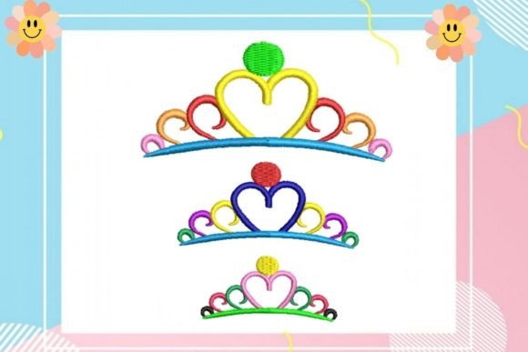 Cute Multicolored Queen Crown Design Review