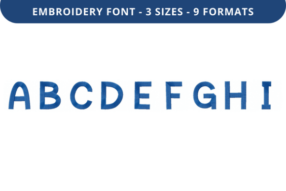 Gumbies Font Uppercase a to I Review for Apparel