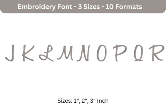 Sweet Bee Font Uppercase J to R Review